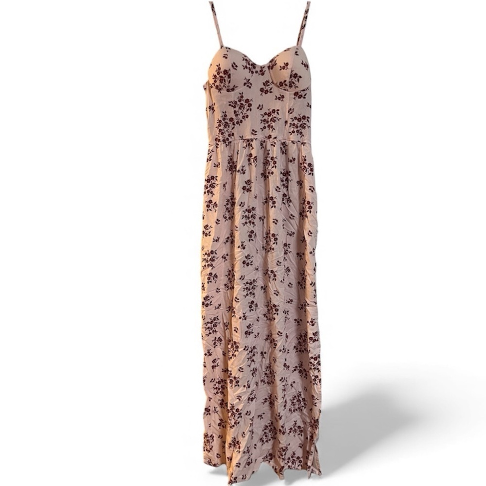 LILY ROSE Floral Maxi Dress - Pink and Dark Pink Size XS